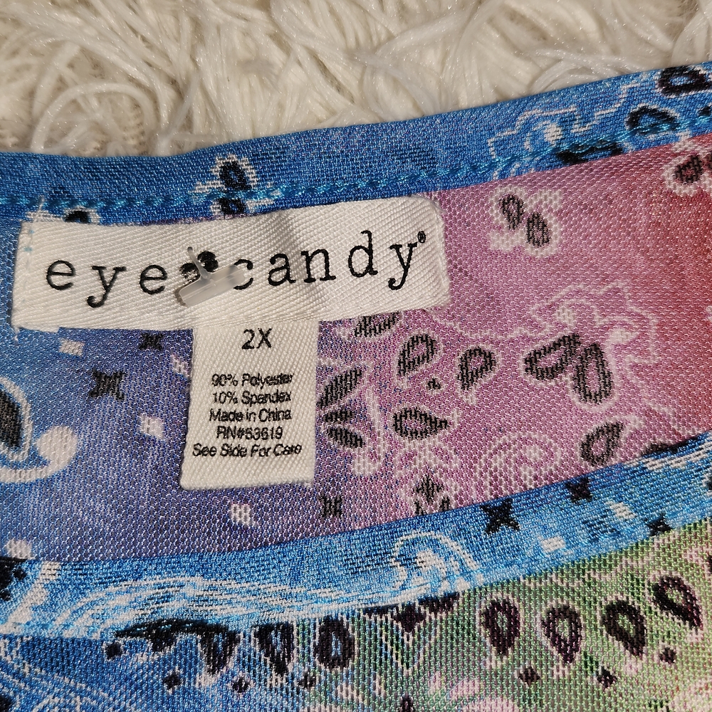 Eye Candy Multicolor Paisley Top